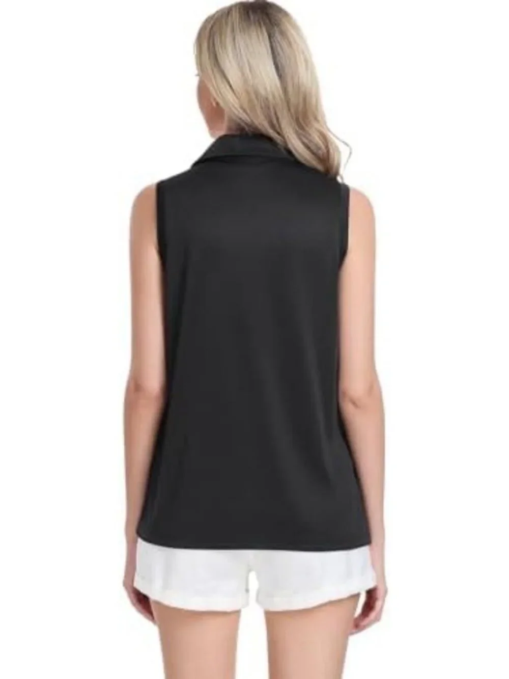 Stylish Women's Sleeveless Golf Polo V-Neck Tank Tops - 3 Pack for Tennis